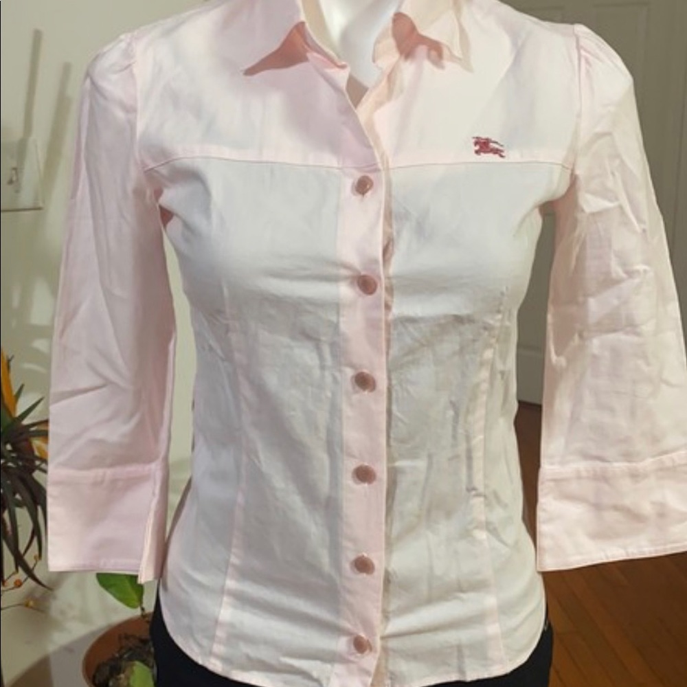 Burberry London Blue Label Pink Botton Top
